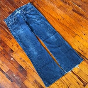 7 For All Mankind Blue Flare Jeans